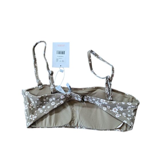 Andie Swim The Bora Bora Top Ditsy Floral Olive Eco Nylon Size Small - Picture 10 of 10